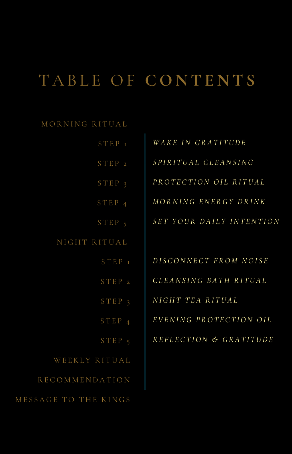 Divine Kings Wellness Ritual Guide