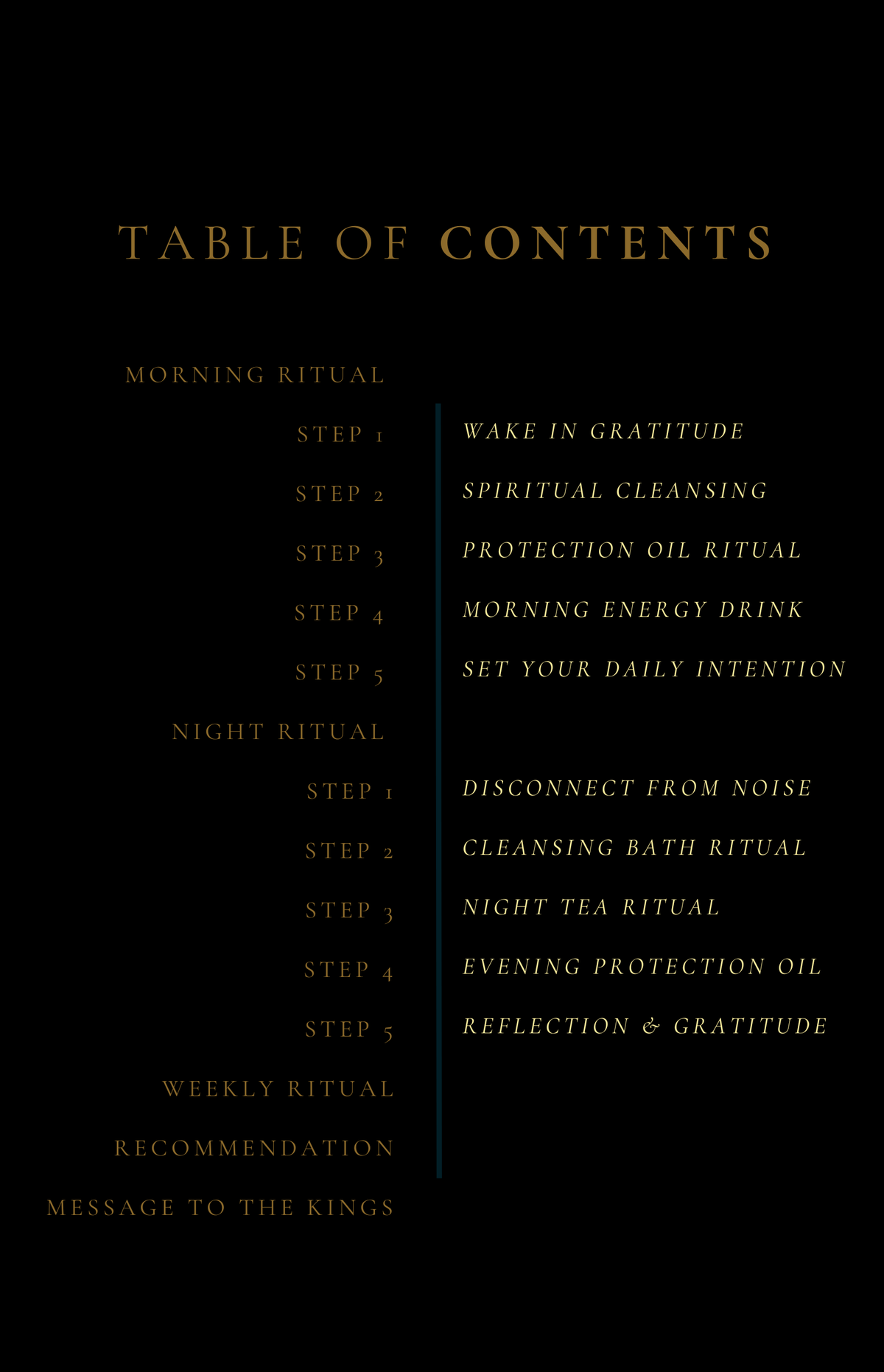 Divine Kings Wellness Ritual Guide