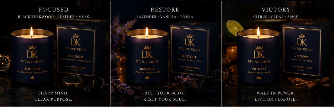 King's Trio Candle Set